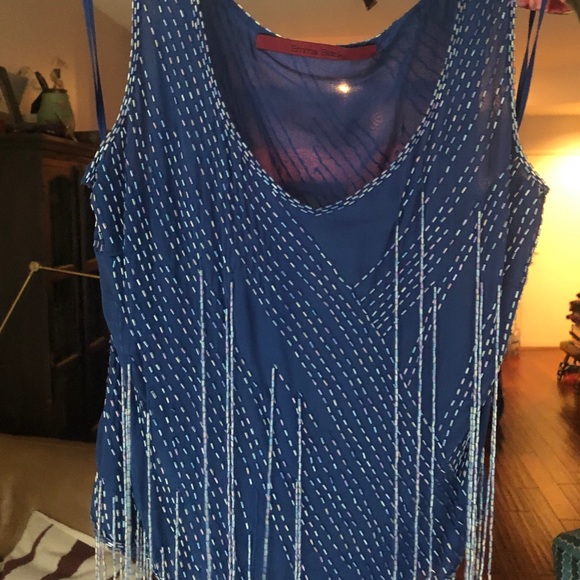 Emma Black Silk Beaded Sleeveless Bodice - Picture 5 of 7